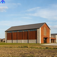 Bâtiment d'église préfabriqué en acier avec toit en treillis galvanisé à chaud 9 °   Évaluation sismique pour la chapelle protestante en Tanzanie