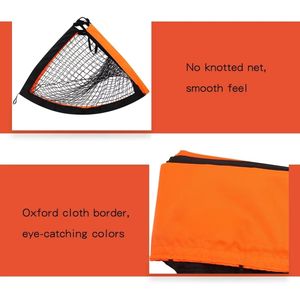 Lot de 2 Buts de Football Portables Orange pour Enfants, Pliables, pour Jardin, Intérieur et Extérieur - Product Image 4