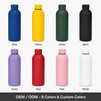 Gobelet isotherme sous vide en acier inoxydable 304 de 500 ml pour voiture, à double paroi, avec couvercle à vis, pour garder au chaud, cadeau d'affaires, design élégant et moderne
