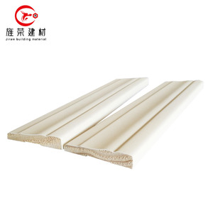 Rodapié de material de madera en bruto en capa de PVC blanco adecuado en diferentes longitudes <span class=keywords><strong>para</strong></span> la decoración de pisos de casas y baños - Product Image 3