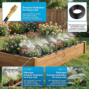 Système d'arrosage automatique pour petits jardins, nouveau kit d'irrigation goutte à goutte, connecteurs rapides 360. Buses d'atomisation flexibles 30/40 - Product Image 3