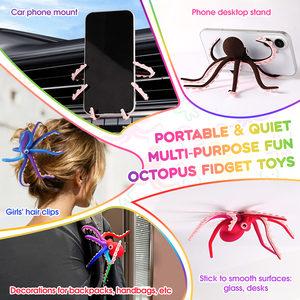 Colorato in Silicone polpo e calamari giocattolo divertente romanzo giocattolo irrequieto <span class=keywords><strong>per</strong></span> <span class=keywords><strong>ragazzi</strong></span> e ragazze - Product Image 5