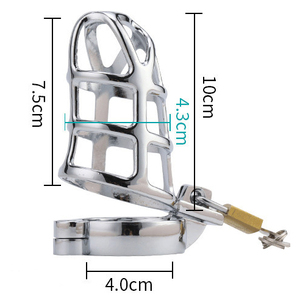 Candado de Castidad Masculino de Aleación de Aluminio, Dispositivo SM <span class=keywords><strong>para</strong></span> Adultos, Jaula de Castidad Masculina BDSM, Anillo <span class=keywords><strong>para</strong></span> Pene, Accesorio de Juguetes Sexuales <span class=keywords><strong>para</strong></span> Hombres - Product Image 6
