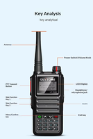 Radio Nirkabel Portabel Tahan Air VHF/UHF Maritim dengan Daya Baterai 5V DC Buatan China