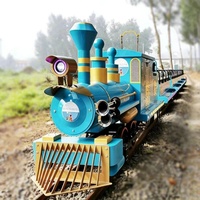 Train touristique électrique à batterie Hualong avec rails, alimenté par batterie au lithium
