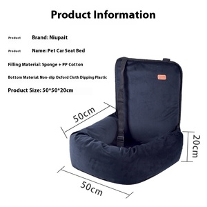 Asiento DE SEGURIDAD transfronterizo extraíble y lavable para coche, perrera para perros, cachorro, coche, gato, perrera, Material de tela de patrón sólido - Product Image 4