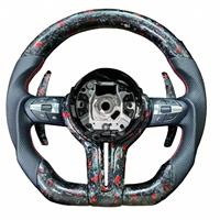 Volant en cuir en fibre de carbone forgé rouge pour BMW F16 F20 F22 F30 F31 F32 F33 F36 M3 E90 E92 E93 F80 F82 F10 F12 F13 F15