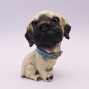 Articles de décoration d'intérieur modernes Statue d'animal de compagnie mignonne Sculpture d'art artisanal en résine Figurines miniatures 3d de jardin d'animaux personnalisées - Product Image 5