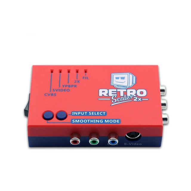 For Retro Game Consoles PS2/N64/NES/Dreamcast/Saturn Video Game Adapter A/V Converter and Line-doubler RetroScaler2X