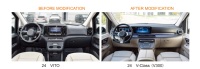 Kit Carrosserie d'Amélioration TDCMY Comprenant l'Ensemble Pare-Chocs Avant et Arrière Avec Calandre pour Mercedes Benz Vito 2016-2024