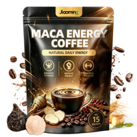 Poudre de café énergétique à la maca en marque privée pour la santé masculine avec un effet stimulant instantané, boisson naturelle de qualité supérieure à base de ginseng