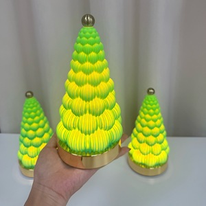 New cross-border Christmas <b>tree</b> decorative night <b>light</b>, creative birthday gift, bedroom bedside rechargeable ambient lamp - Product Image 3
