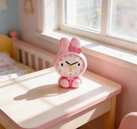 Bunter Kaninchen-Stil Cartoon Musikwecker mit Touch-Licht