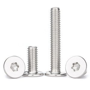 Ultra-Thin 304 Stainless Steel Torx <b>Screws</b> M2 M3 M4 M5 M6 Sizes Low <b>Flat</b> Head Design Metric Measurement System - Product Image 2