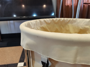 Carro de servicio de ropa de hotel y médico móvil duradero multifuncional de acero inoxidable redondo moderno - Product Image 5