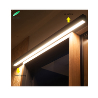 Luminaire suspendu de bureau moderne, éclairage double face haut et bas, luminaire suspendu LED, lustre linéaire LED suspendu