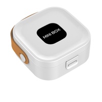 Boîte de rangement numérique pour accessoires de couture, écouteurs, chargeurs, câbles de données – Étui de voyage portable blanc, durable, petit format pour la maison