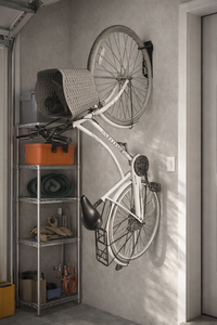 Support mural pour vélo gain de place, support de vélo en acier, support de stationnement vertical stable avec revêtement TPE pour le stationnement en garage intérieur - Product Image 5