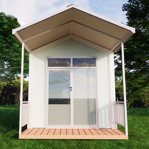 Casa Contenedor Diminuta de 20 Pies para Hotel Portátil, Casa Móvil Prefabricada Modular para Turistas con Balcón en el Techo - Product Image 2