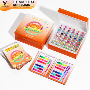 벤디니 최신 트렌드 네온 컬러 젤 폴리쉬 세트 박스 컬렉션 48색 젤 네일 폴리쉬 OEM/ODM 무료 맞춤 젤 네일 폴리쉬 세트 - Product Image 1