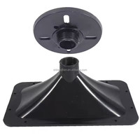 Adaptateur de cornet en plastique sur mesure avec filetage intérieur/extérieur pour transducteur à compression haute fréquence et conversion de guide d'ondes