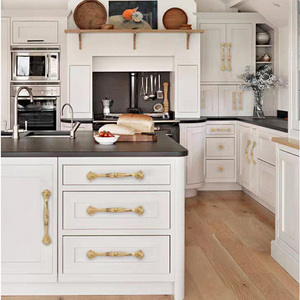 Luxury Golden Brass Cabinet <strong>Knobs</strong> and Pulls for Bedroom and Kitchen Furniture Hardware with Midcentury Modern Design - Product Image 6