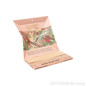 Papier à rouler Kingsize Honeypuff 110mm naturel brun non blanchi avec filtres, accessoires de fumage en gros pour tubes à cigarettes - Product Image 2