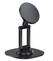 Support de téléphone et tablette de bureau en alliage d'aluminium magnétique puissant N52 personnalisé, bras articulé réglable sur 3 axes