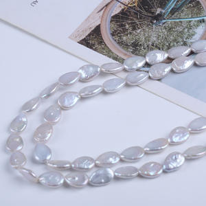 Perles d'eau douce naturelles en forme de riz blanc de 9-10 mm en gros pour accessoires de bijoux DIY Zhuji Pearl - Product Image 3