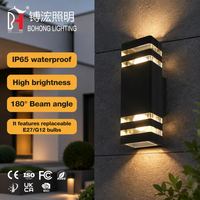 Lampes murales LED d'extérieur pour jardin et cour, en aluminium, étanches IP65, haute luminosité, conçues pour l'extérieur des villas
