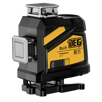 Niveau laser multifonction de qualité industrielle DEGLASERS, super lumineux vert, 16 lignes, batterie Li-Ion, pendule auto-nivelant