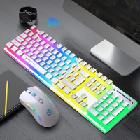 2025 L96 104 Tombol Keyboard Nirkabel 2.4G untuk PC Keyboard Gaming Mouse Combo untuk Laptop Kedatangan Baru