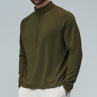 Veste de sport et de randonnée unisexe en polaire douce pour homme, col montant, demi-zip, manches longues, idéale pour l'automne – Style transfrontalier Europe-Amérique