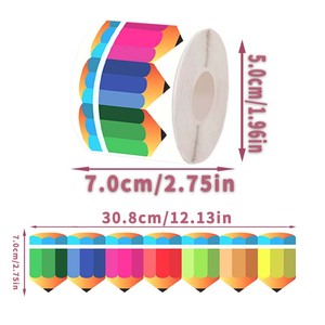 Kejie Rotolo di Adesivi Decorativi Impermeabili Gialli da 18m per Bordi Lavagna, Decorazione per Aula, Armadietti e Scrivanie - Product Image 5