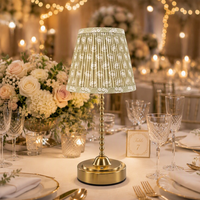 Lampe de table LED rechargeable, lumière d'ambiance sans fil à intensité variable pour centre de table de mariage ou de banquet
