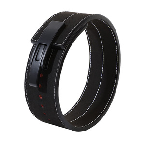 Ceinture de Soutien Lombaire pour Musculation et Fitness, Ceinture de Powerlifting en Cuir de Vachette Personnalisée en Usine avec Levier - Product Image 3