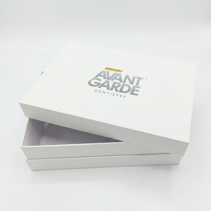 Top and Bottom 2 Piece <strong>Box</strong> <strong>White</strong> Rigid Cardboard <strong>Box</strong> Custom No Logo <strong>Blank</strong> <strong>White</strong> Gift Packaging <strong>Box</strong> - Product Image 3