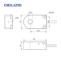 DEUZE ICR10KSN3 10mm capteur de proximité inductif anneau Standard cercle conception IP67 Distance NPN/PNP NO/NC bon prix