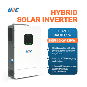 Inverter Ibrido Monofase UNC Versione EU con Doppio MPPT 8kw/10kw/12kw WIFI 220v <span class=keywords><strong>230v</strong></span> On/Off Grid ad Alta Efficienza - Product Image 3