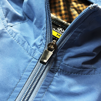 Coupe-vent de randonnée pour hommes, veste décontractée avec fermeture à glissière, conception de logo personnalisée, service OEM