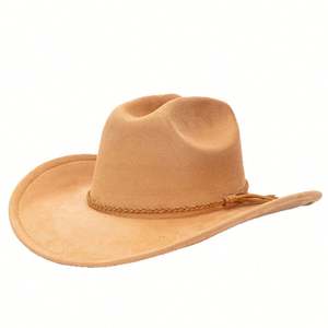 Nouveau Chapeau de Cowboy Western 2025 en Daim à Bord Incurvé pour Hommes et Femmes, Chapeau de Voyage d'Extérieur Ethnique - Product Image 4