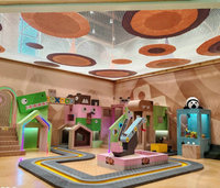 Ensemble d'équipements de jeux souples en gros pour aire de jeux intérieure commerciale avec piscine à balles pour maison de jeux pour enfants