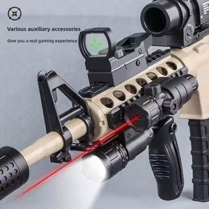 Pistola Giocattolo Elettronica M4 con Proiettili Morbidi per Ragazzi, Alimentazione Idrica Regolabile Elettricamente per Giovani Tiratori - Product Image 5