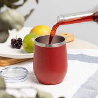 Tumler chaud et froid 12oz tasse à café réutilisable personnalisée 12oz gobelet isolé 12oz tasse en forme de U gobelet à vin tasse bouteille d'eau