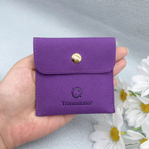 ถุงใส่เครื่องประดับสีม่วงขนาดเล็กแบบกำหนดเองขายดี พร้อมโลโก้ส่วนตัว - Product Image 5