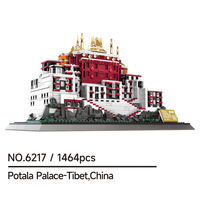 Wange 6217 Tibet Potala Palace Chine Blocs de construction créatifs en briques Modèle pour enfants Ensemble de jouets éducatifs en plastique à assembler Cadeau