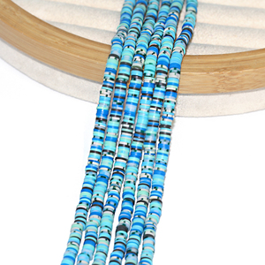 Perles en argile polymère faites à la main, 6 mm, perles en céramique en vrac bleues et blanches pour la fabrication <span class=keywords><strong>de</strong></span> bracelets, mélange <span class=keywords><strong>de</strong></span> couleurs, perles Heishi en argile - Product Image 4
