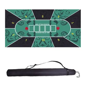 Texas Hold'em Borracha Apoiado Layout Mesa Jogo Pano Neoprene Poker Borracha Xxl Mousepad Gaming Mat