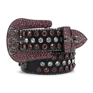 Vaquero de alta calidad con cuentas de diamantes para hombre, accesorios masculinos, vestidos de cintura, diseñador personalizado, Punk Y2k, cinturones elásticos de moda - Product Image 2