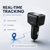 Traceur GPS/GSM 4G LTE GLONASS Plug & Play pour Véhicules, Dispositif de Suivi en Temps Réel avec Double Port USB, Prise en Charge Plateforme PC et Cloud